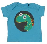 Azurové tričko s dinosaurem