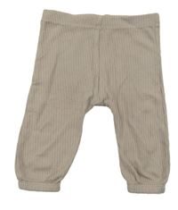 Hnedé rebrované ľahké tepláky Next