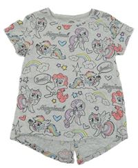Sivé melírované tričko s My Little Pony Next