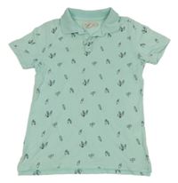 Mátové polo tričko se surfy H&M
