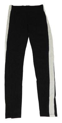 Černo-bílé teplé legíny H&M