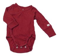 Tmavočervené rebrované body H&M