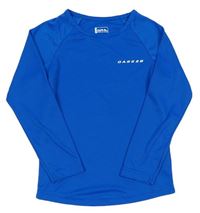 Modré pruhované športové funkčné tričko s logom Dare 2B