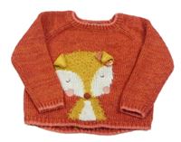 Oranžovo-zlatý sveter s líškou George