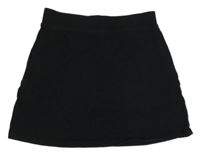 Čierna elastická sukňa s všitými kraťasy George