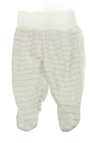 Bílo-šedé pruhované sametové polodupky Ergee