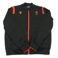 Černo-červená sportovní propínací mikina 