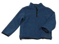 Tmavomodrá fleecová mikina M&Co.