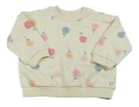 Smotanová kvetovaná mikina Matalan