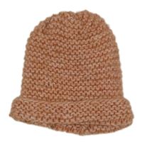 Ružová melírovaná rebrovaná čapica