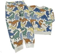 2set - Smetanová mikina s diny + tepláky H&M