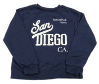 Tmavomodrá mikina s nápisom Primark