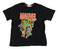 Černé tričko se superhrdiny Marvel