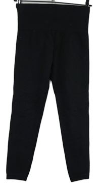 Dámské černé žebrované sportovní legíny DKNY 