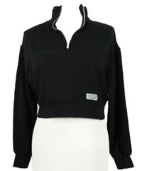 Dámska čierna crop mikina H&M