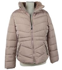 Dámská světlerůžová šusťáková zimní bunda Primark 