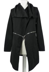 Dámský černý kabátový cardigán 