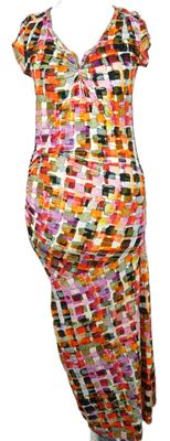 Dámské barevné vzorované midi šaty Expresso 