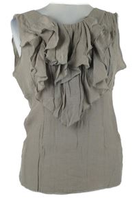 Nové - Dámska piesková á blúzka s volánikmi Atmosphere