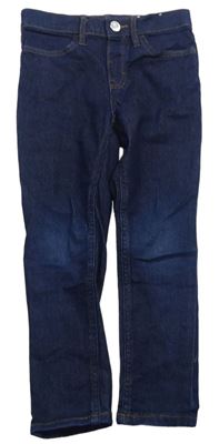 Tmavomodré elastické skinny džíny H&M