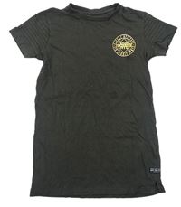 Tmavosivé tričko s potlačou Primark