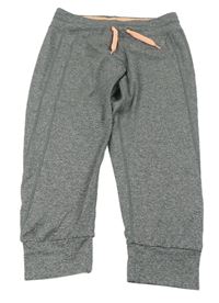 Sivé melírované športové capri nohavice H&M