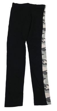 Černé legíny s army vzorem F&F