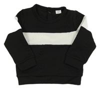 Čierno-biela mikina