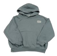 Sivá mikina s nápisom a kapucňou Zara