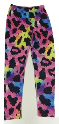 Farebné legíny s fľakmi