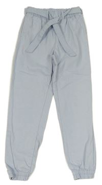 Světlemodré cuff rifle s páskem 