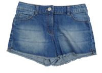 Modré riflové kraťasy Next