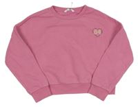 Ružová mikina s potlačou M&S