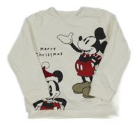 Biela mikina s Mickeym C&A