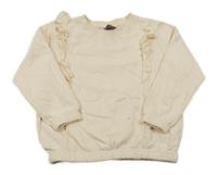 Svetloružová mikina s volánikmi Little kids