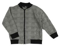 Čierno-biela kockovaná mikina Next