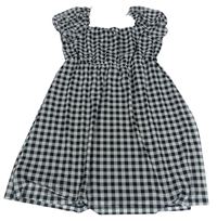 Černo-bílé kostkované tylové šaty Candy Couture 