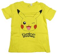 Žlté tričko s Pikachu H&M