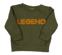 Khaki mikina s nápisom Primark