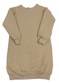 Béžové teplákové prošívané šaty George 