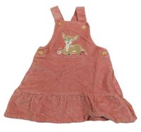 Ružové na traké menšestrové šaty s kolouškem