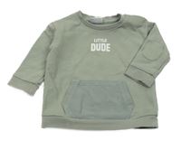 Světlekhaki mikina s nápisom F&F