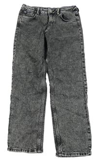 Šedé plísňové relaxed fit rifle H&M