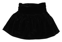 Čierna zamatová sukňa