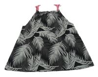 Čierny top s listami C&A