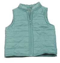 Svetlomodrá šušťáková prešívaná vesta