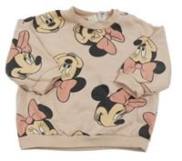 Světlerůžová mikina s Minnie H&M