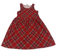 Červeno-černé kostkované šaty H&M