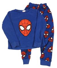 Tmavomodré fleecové pyžama so Spider-manem Marvel