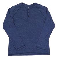 Modré melírované tričko H&M